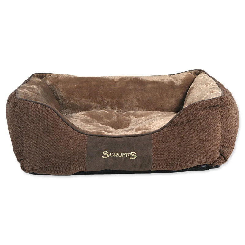 Pelíšek Scruffs Chester Box Bed čokoládový M 60x50cm