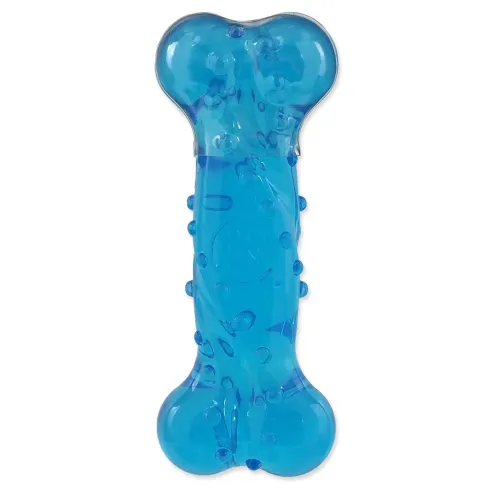 Hračka Dog Fantasy STRONG kost s vůní slaniny modrá 12,5cm