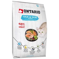 Krmivo Ontario Cat Hair & Skin 6,5 kg