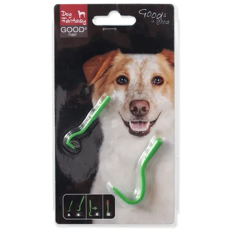 Háček Dog Fantasy na klíšťata plastový 2 velikosti