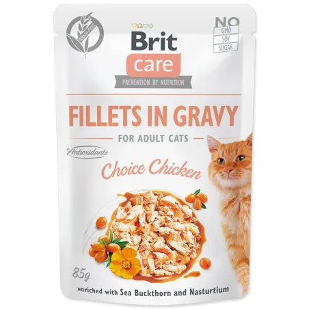 Brit Care Cat Fillets in Gravy Choice Chicken 85 g