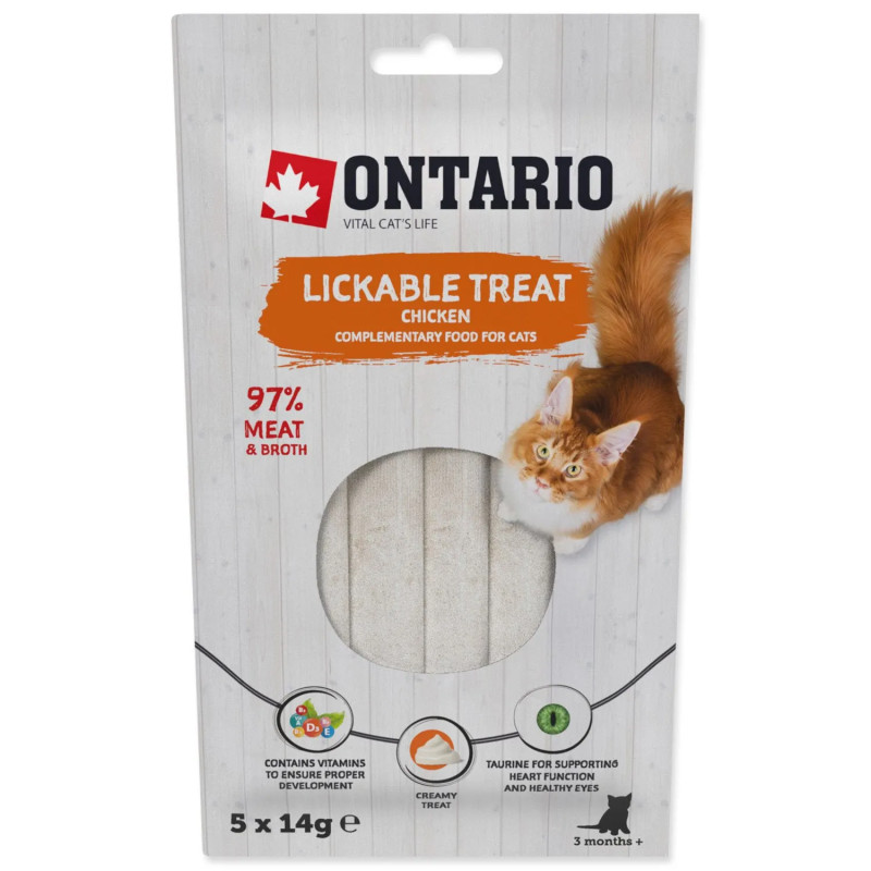 Pochoutka Ontario lízací kuřecí 5x14g