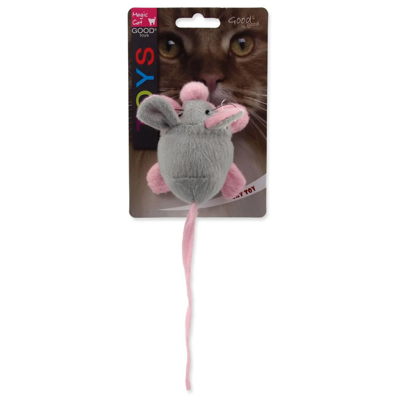 Hračka Magic Cat myš šustící s catnipem mix 22,5 cm