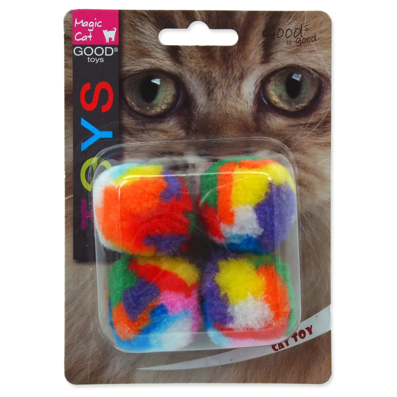 Hračka Magic Cat míček 3,75 cm 4 ks