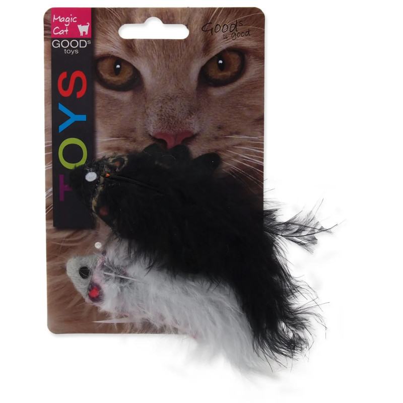 Hračka Magic Cat se vzorem, šustící a s catnipem mix 11cm 2ks