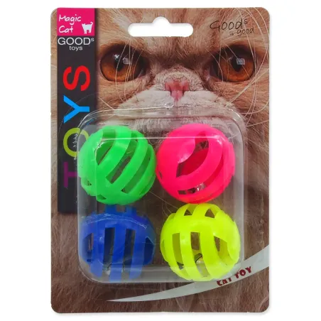 Magic Cat děrovaná kulička se zvukem 3,75 cm 4 ks