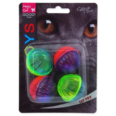 Hračka Magic Cat kulička lesklý plast se zvukem 3,75 cm 4 ks