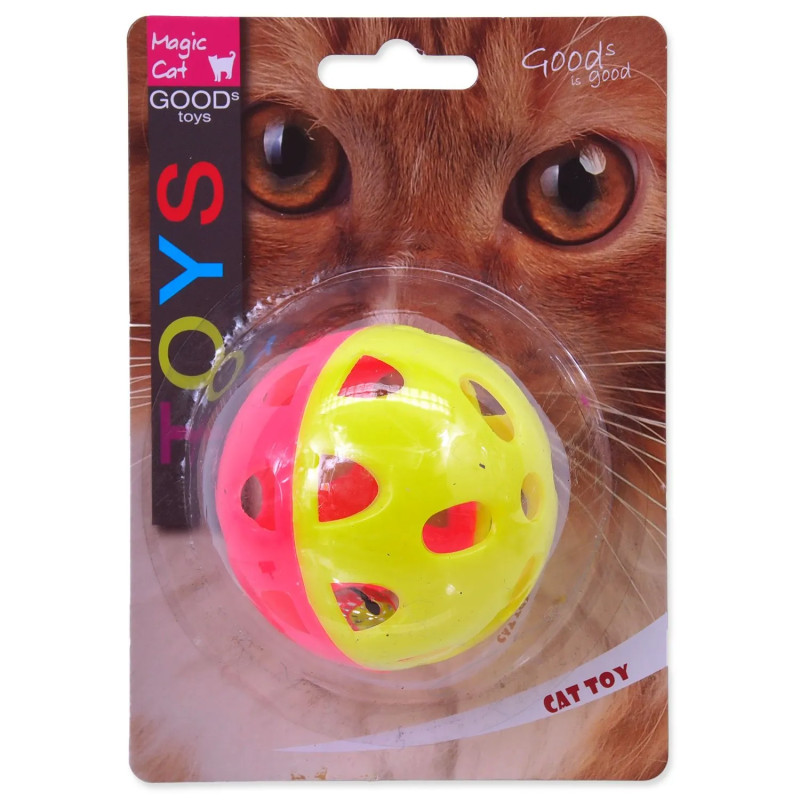 Hračka Magic Cat kulička neon jumbo s rolničkou 6cm