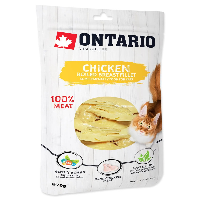 Pochoutka Ontario kuře, vařené prsní filety 70g