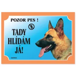 Tabuľka Dafiko nemecký ovčiak profil