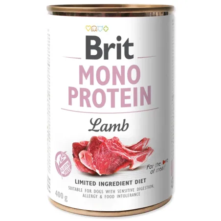 Konzerva Brit Mono protein jehně 400g