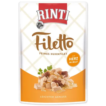 Rinti Filetto kuřecí maso & kuřecí srdce v želé 100 g