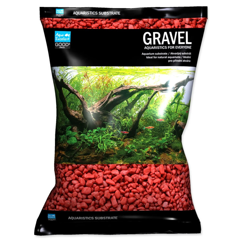 Písek Aqua Excellent zářivě růžový 3-6mm 3kg