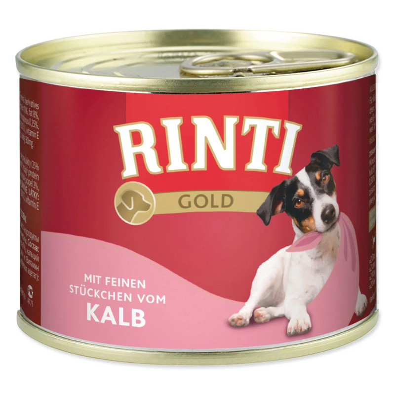Konzerva Rinti Gold Adult telecí 185g