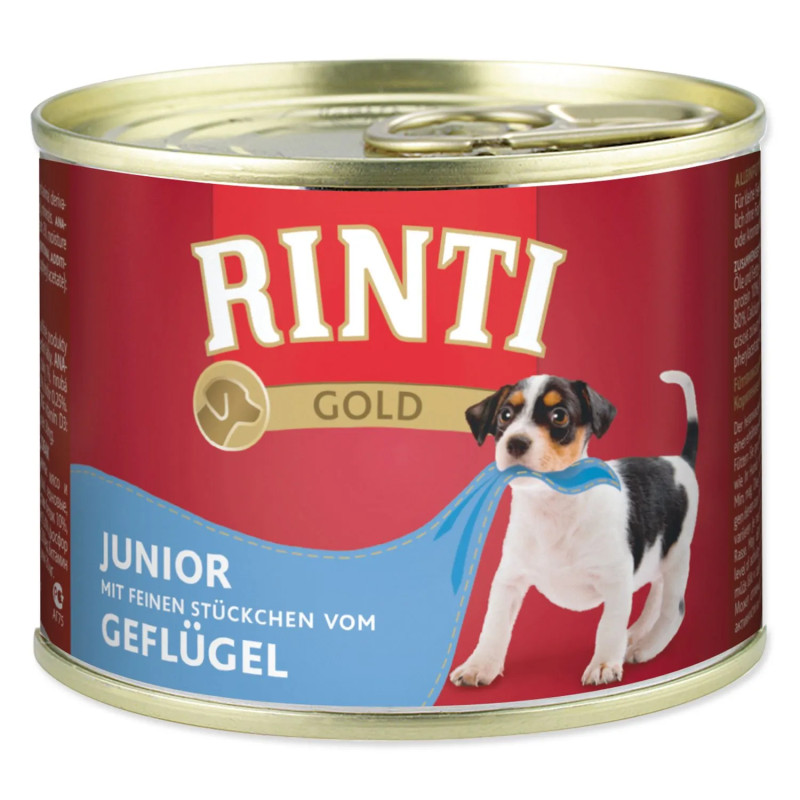 Konzerva Rinti Gold Junior drůbež 185g