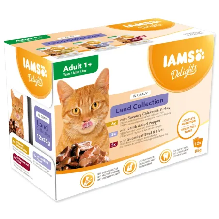 Iams Cat Multibox z pozemského masa 12 x 85 g
