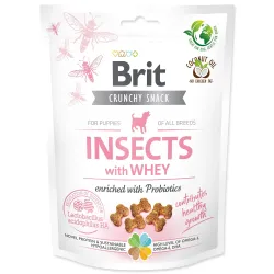 Pochúťka Brit Care Dog Crunchy Cracker Insocts Puppy, srvátka a probiotiká 200g