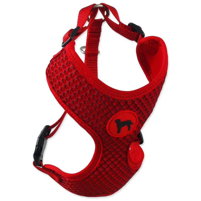 Postroj Active Dog Mellow XS červený 1,5x30-40 cm