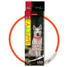 Obojek Dog Fantasy LED nylonový oranžový 65 cm