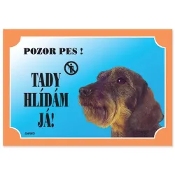 Tabuľka Dafiko jazvečík drsnosrstý