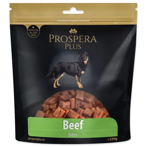 Pochoutka Prospera Plus hovězí kousky 230g