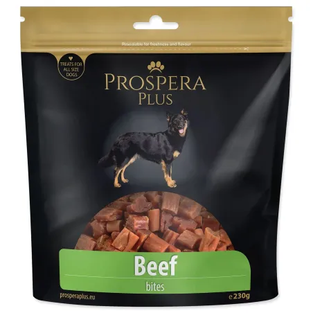 Pochoutka Prospera Plus hovězí kousky 230g