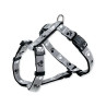 Postroj Trixie reflexní s packami černo-šedý S-M 40-65cmx20mm