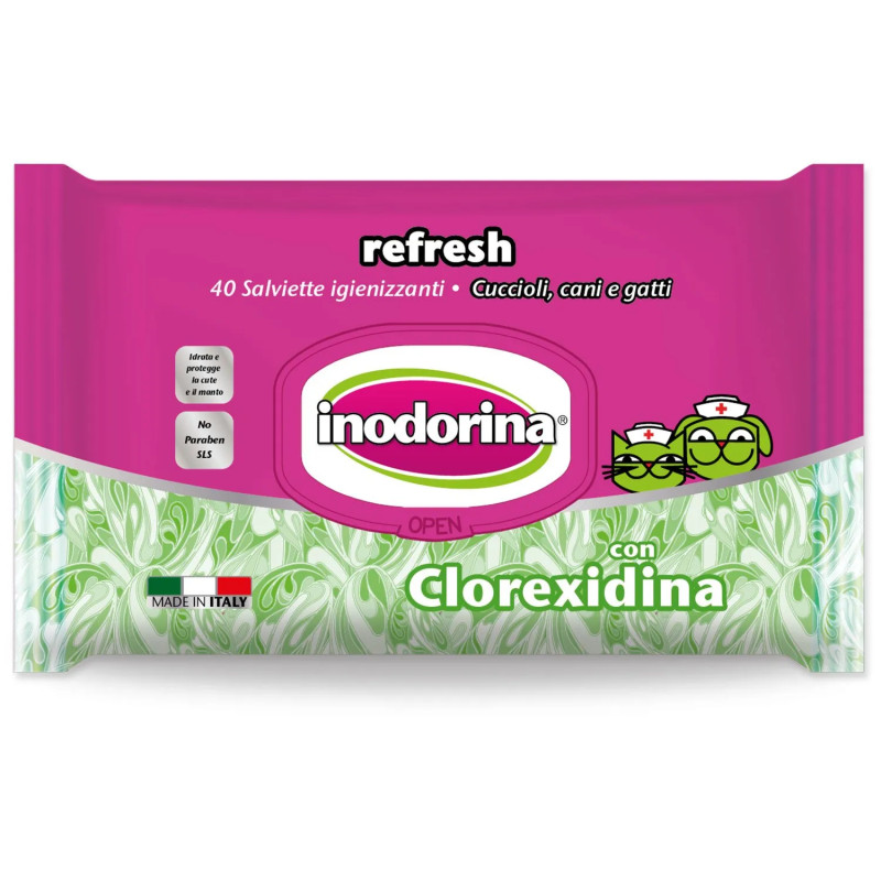 Ubrousky Inodorina čistící Chlorhexidin 40ks