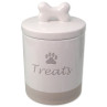 Dóza Dog Fantasy keramická na pamlsky bílá s úchytkou 13,5x21,5cm, 1500ml