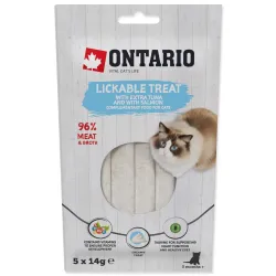 Pochúťka Ontario lízacia extra tuniak a losos 5x14g