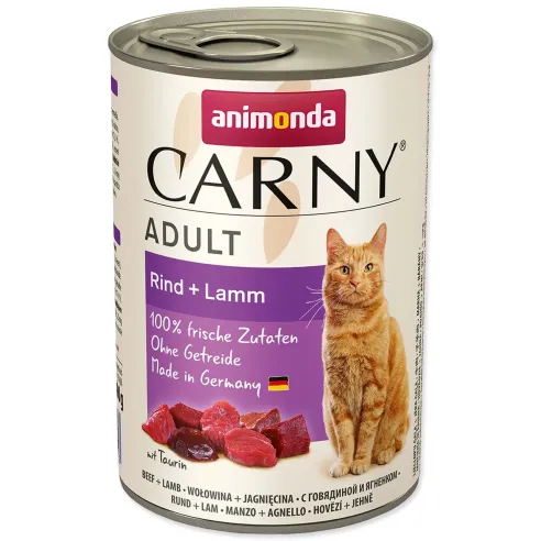 Konzerva Animonda Carny Adult hovězí a jehně 400g