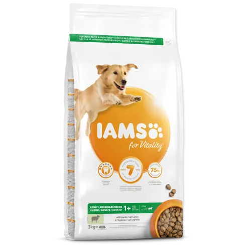 IAMS dog adult large lamb 3kg