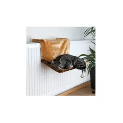 TRIXIE Závesné lôžko na radiátor pre mačky 45 × 24 × 31 cm hnedé 2