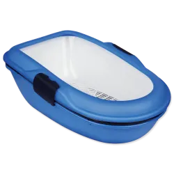 TOALETA TRIXIE BERTO S OKRAJEM SVĚTLE MODRÁ-TMAVĚ MODRÁ 39 CM