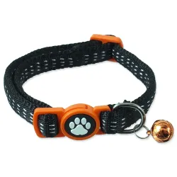 Magic cat obojok pre mačky nylon XS 1x19-31 cm čierny