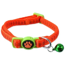 Magic cat obojok pre mačky nylon XS 1x19-31 cm oranžový