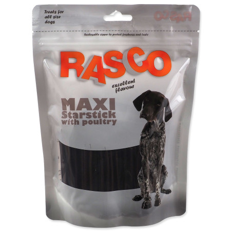 Pochoutka Rasco maxi tyčinka ve tvaru hvězdy s drůbeží 10cm 450g