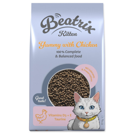 Krmivo Beatrix Kitten s kuřecím masem 10kg