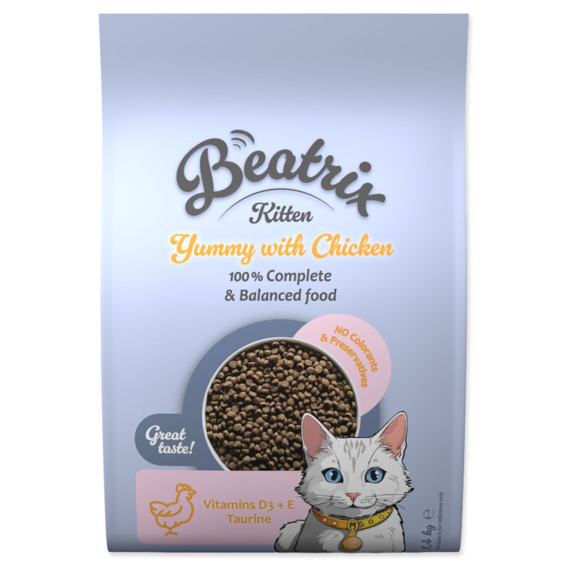 Beatrix Kitten s kuracím mäsom 1,4 kg