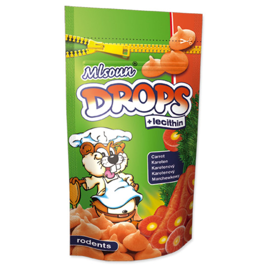 Pochúťka Dafiko Mlsoun mrkvové dropsy 75g
