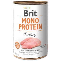 Konzerva Brit Mono protein krůta 400g