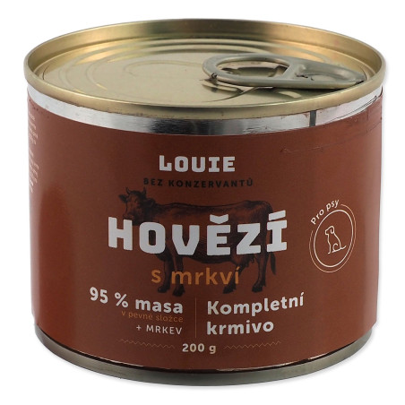 Konzerva LOUIE hovězí s mrkví 200g