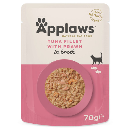 Kapsička Applaws Cat tuňák a krevety 70g