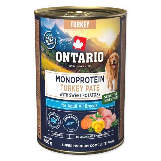 Ontario Adult monoprotein krůtí paté s batáty 400 g