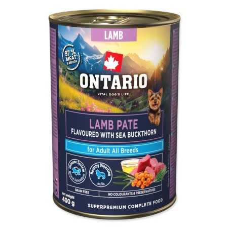 Ontario Adult jehněčí paštika s příchutí rakytníku 400 g