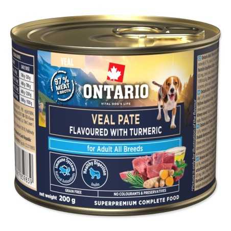 Ontario Adult telecí paté s příchutí kurkumy 200 g