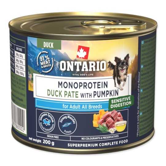 Ontario Adult monoprotein kachní paté s dýní 200 g