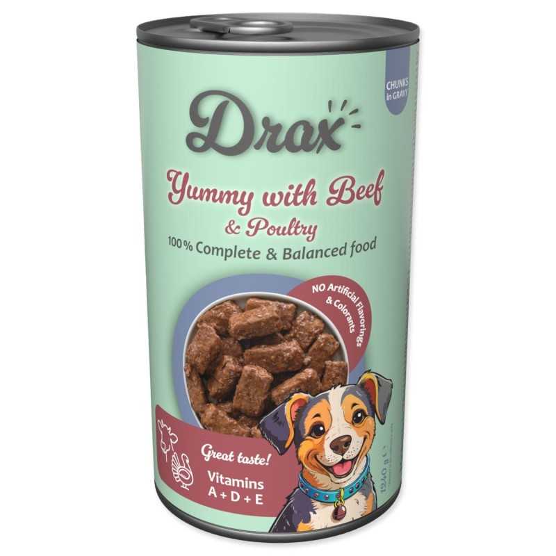Drax Adult Dog s hovězím a kuřecím 1240 g