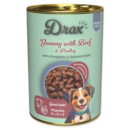 Drax Adult Dog s hovězím a kuřecím 415g