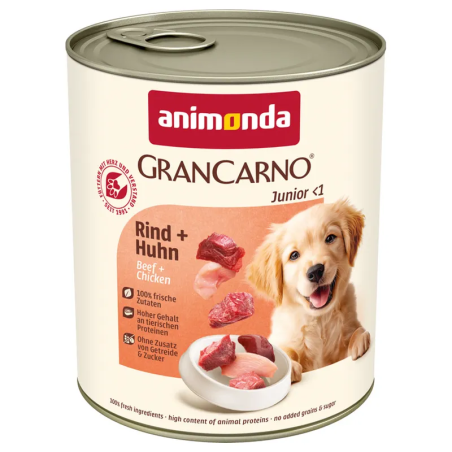 Konzerva Animonda Gran Carno Junior hovězí a kuře 800g